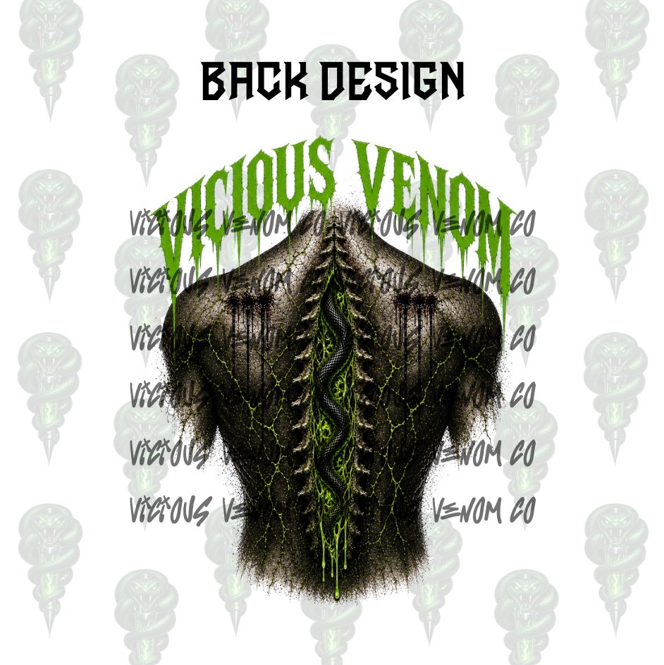 Venom Spine Injection Tee – Front & Back Graphic