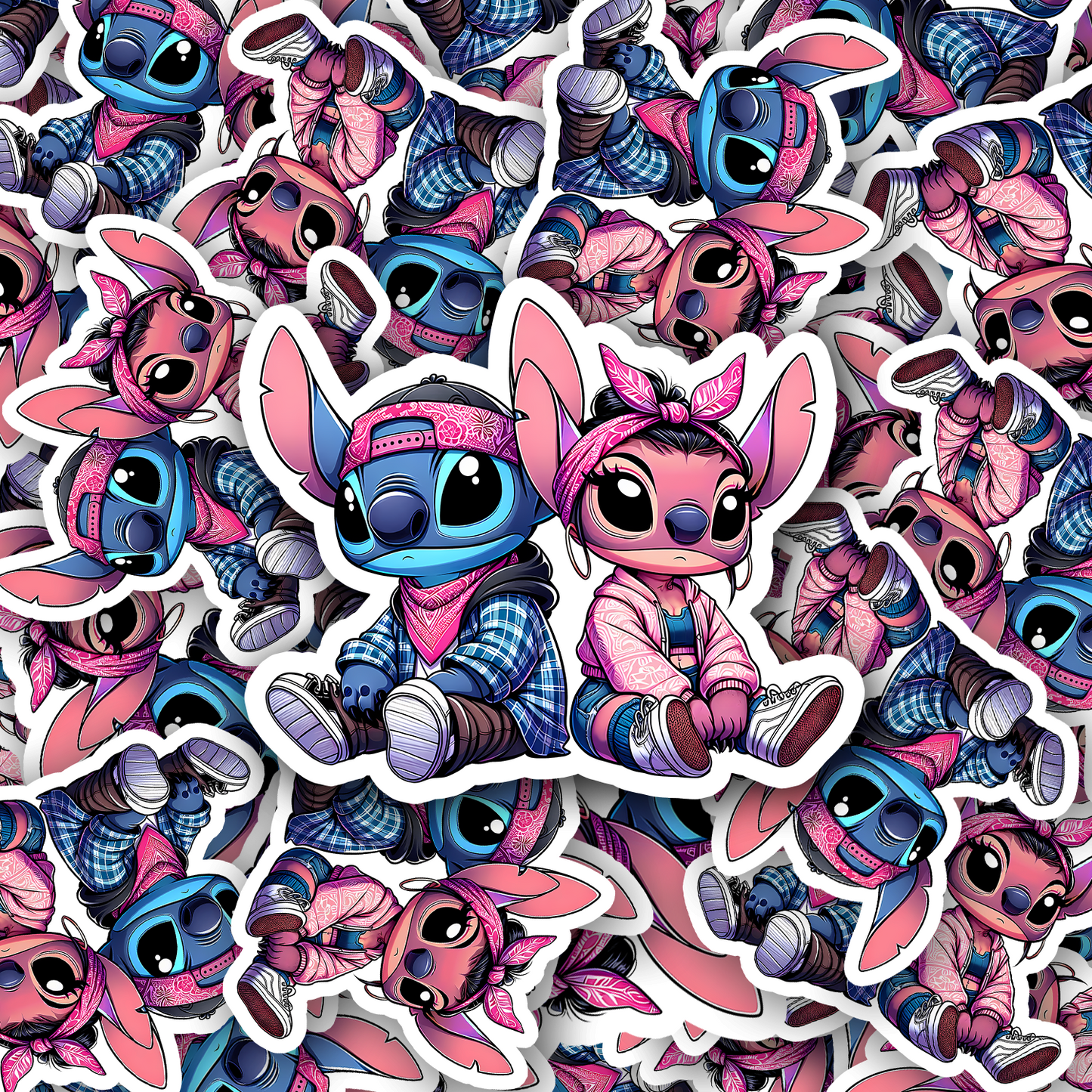 Alien Bandana Lovers Vinyl Waterproof Sticker