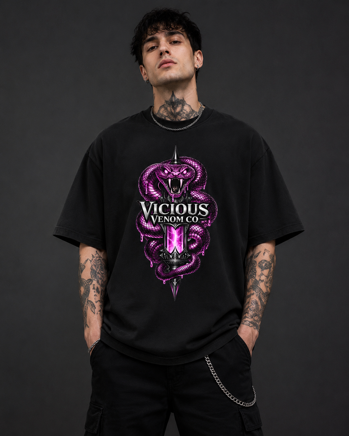 Vicious Venom Co Logo Graphic Tee