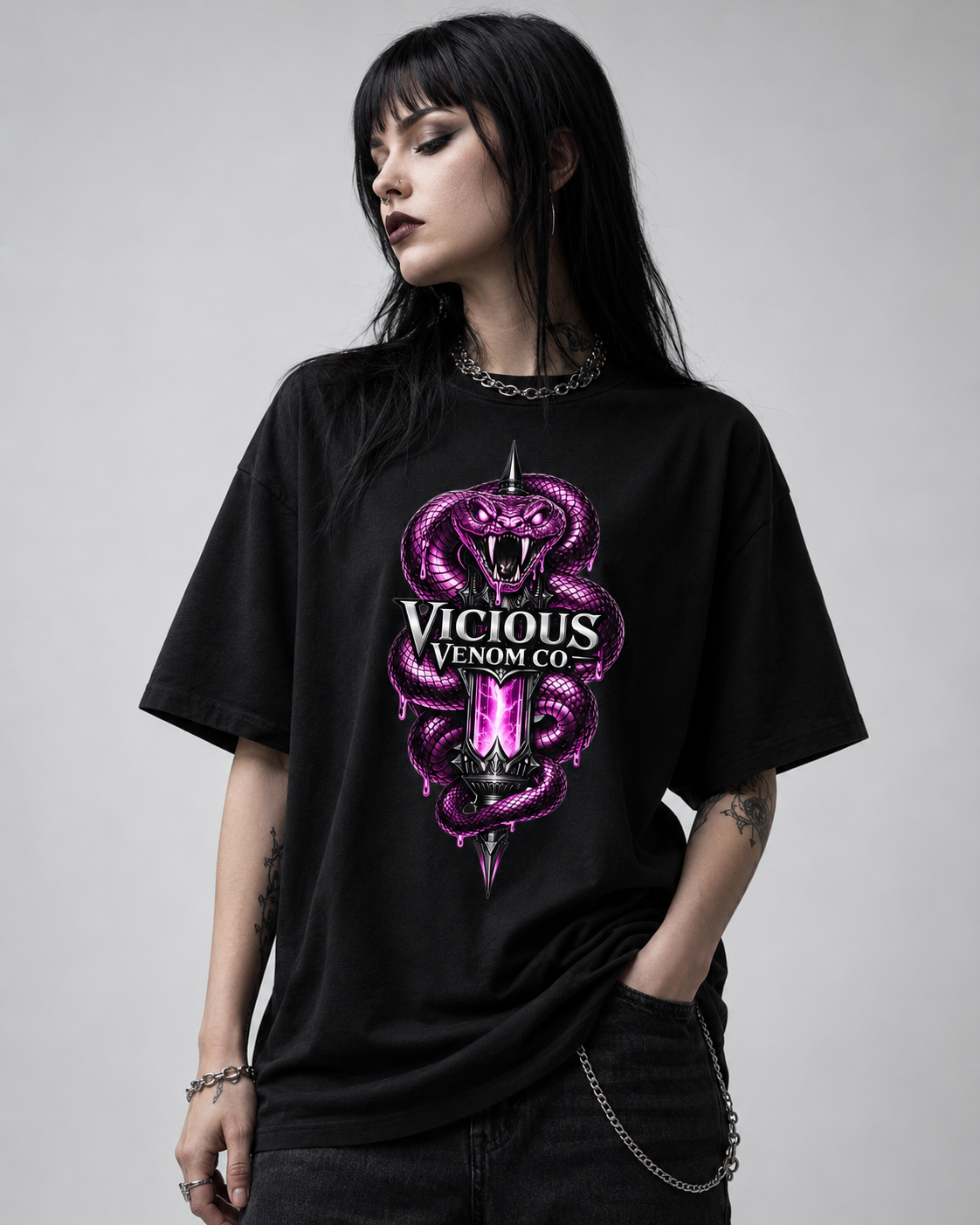 Vicious Venom Co Logo Graphic Tee