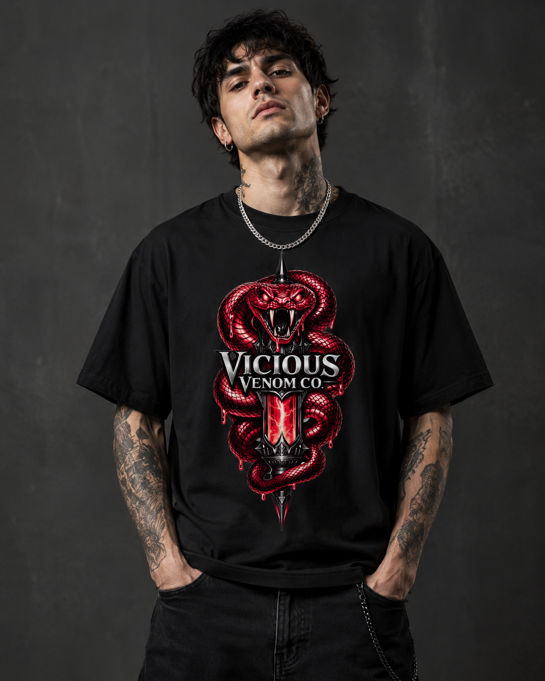 Vicious Venom Co Logo Graphic Tee