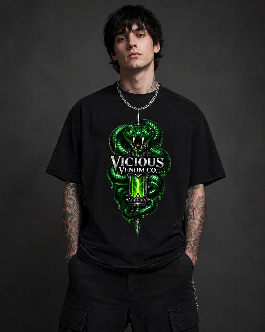 Vicious Venom Co Logo Graphic Tee