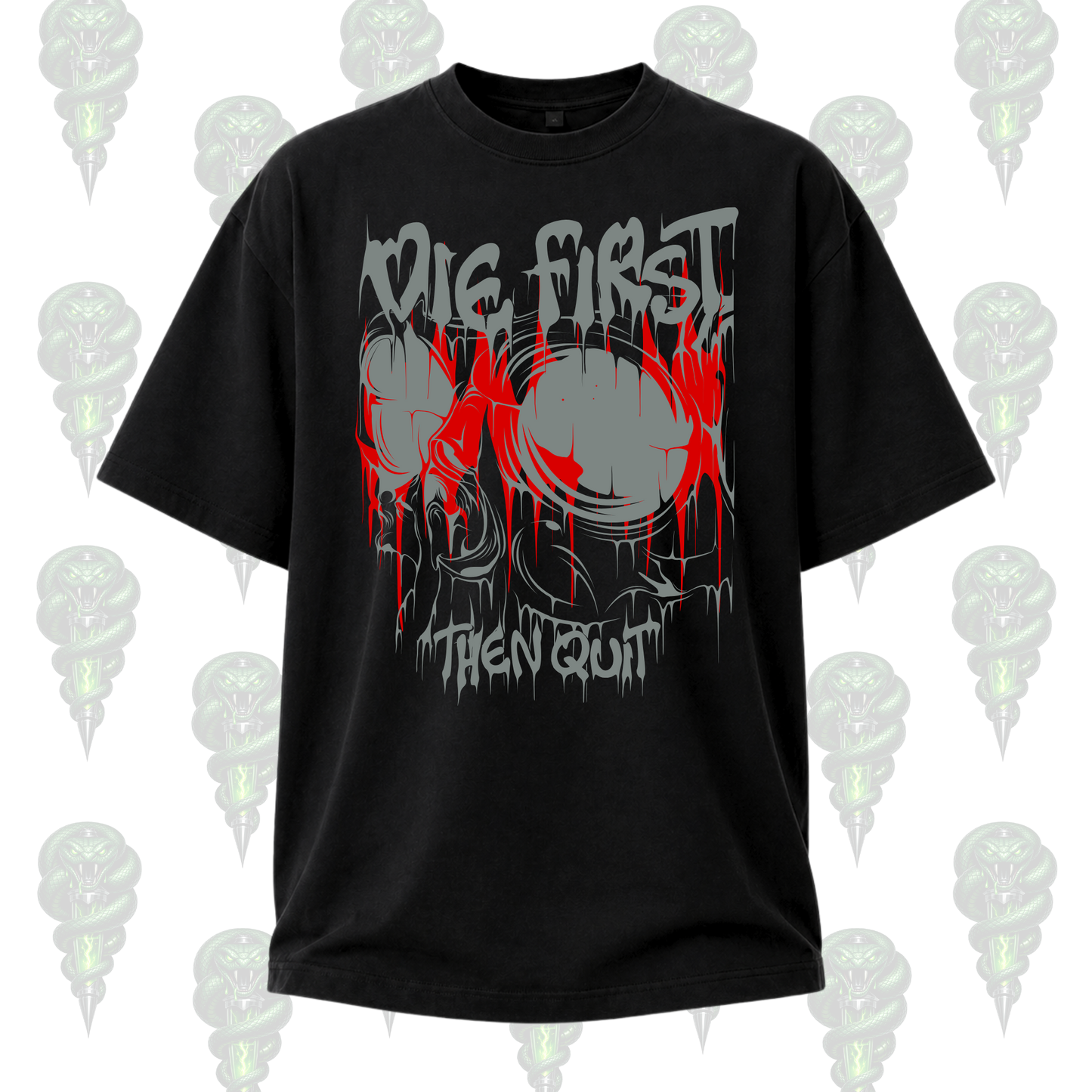 Unisex D*e First Then Quit Graphic Tee
