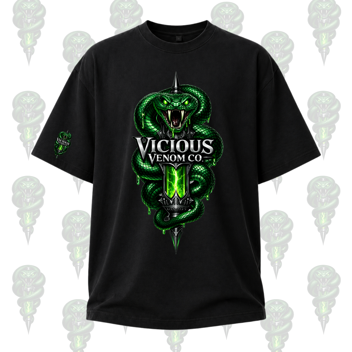 Vicious Venom Co Logo Graphic Tee