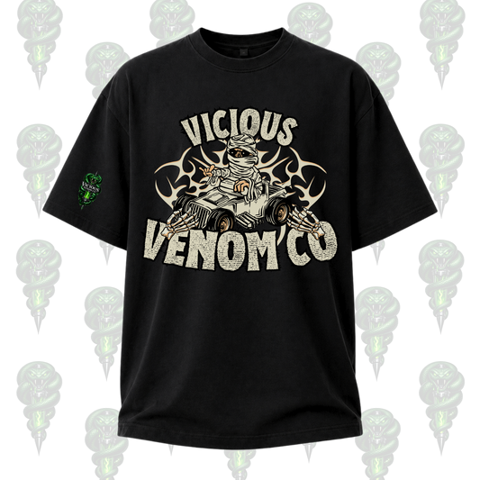Vicious Venom Co Skeleton Driver Graphic Tee