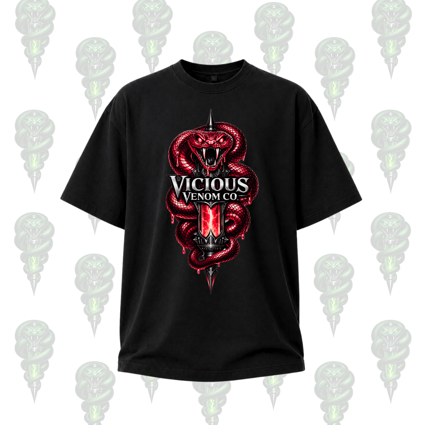 Vicious Venom Co Logo Graphic Tee