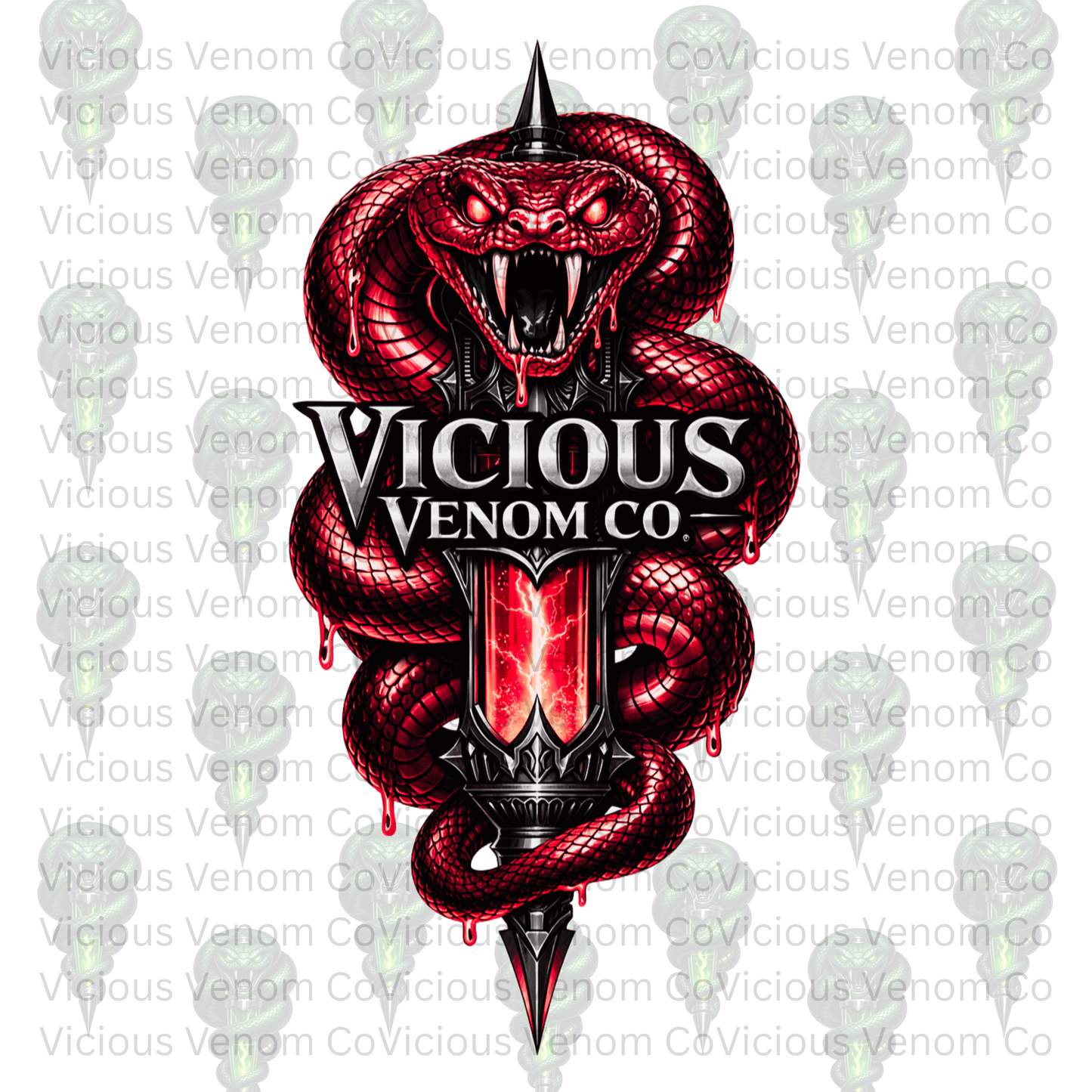 Vicious Venom Co Logo Graphic Tee