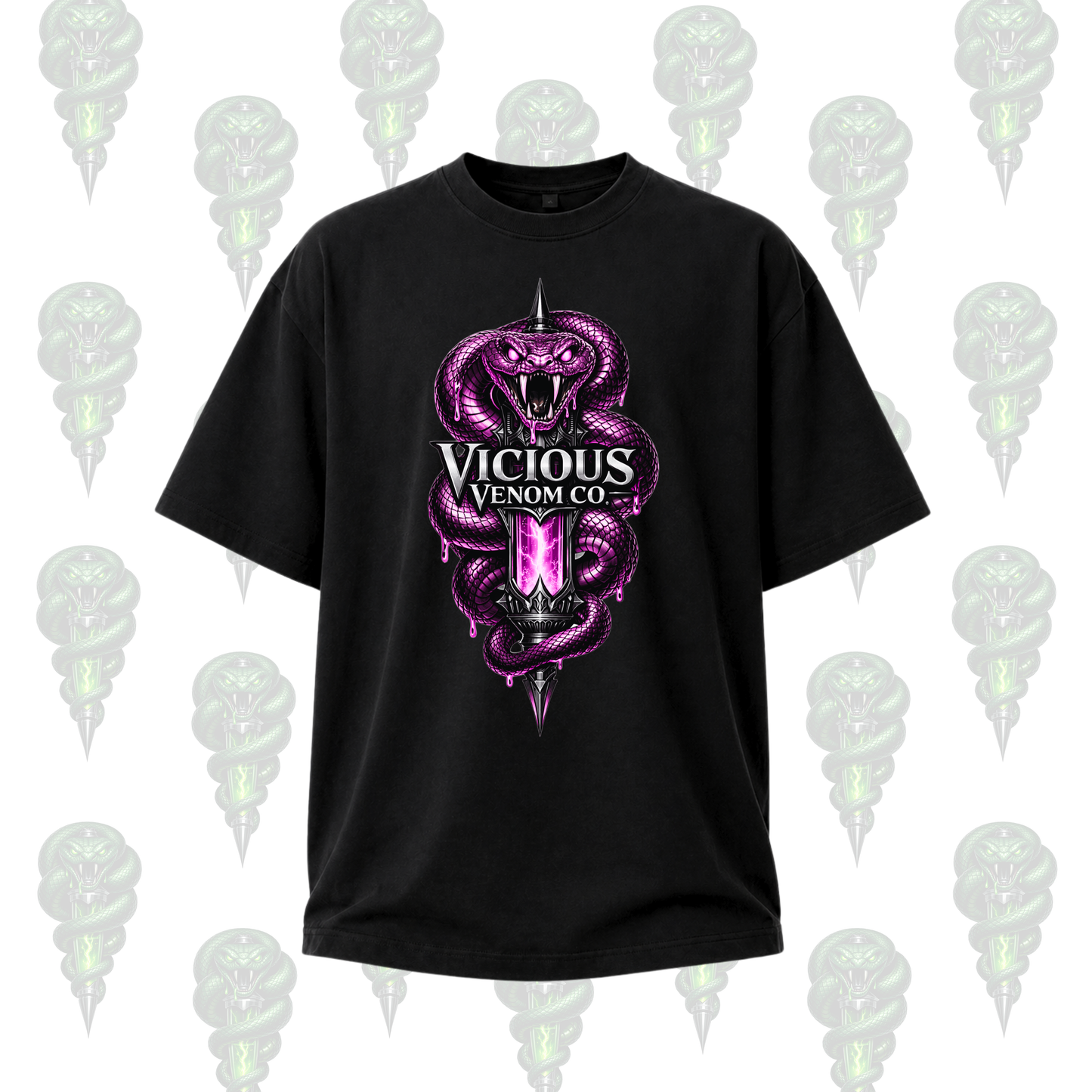 Vicious Venom Co Logo Graphic Tee